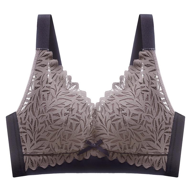 

Латексное нижнее белье женское на косточках, тонкое, собранное, чтобы закрыть пару грудей, регулируемый бюстгальтер против провисания, летний 34/75C