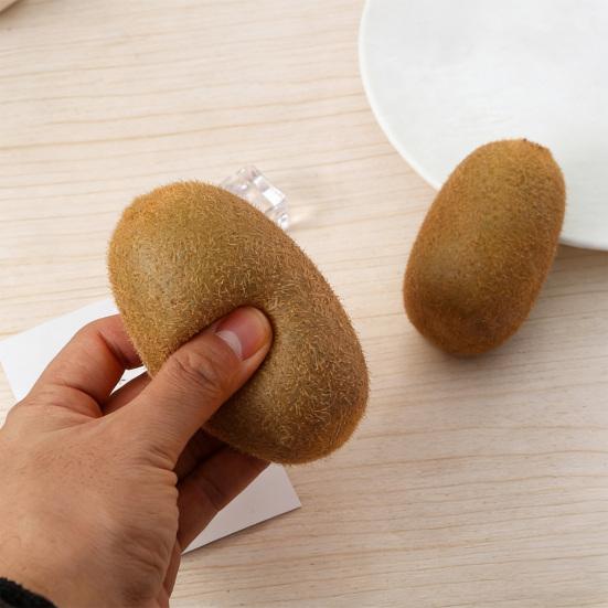 Simulated Kiwifruit Squeeze Toy Slow Rising Stress Relief Kiwifruit Sensory Toy Anti-Anxiety Fruit Shape Office Desk Relaxation Toy