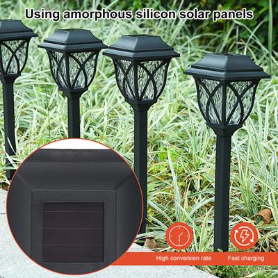 Lampade Solari Pratiche per Vialetto Installazione Semplice Atmosfera Resistenti alle Intemperie Creano