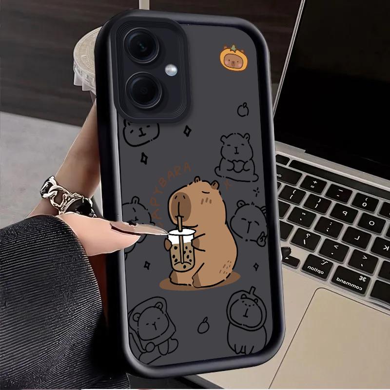 Cartoon Capybara Sleeping Case for Xiaomi Redmi Note 15 14 14S 13 5G 12S 11 10 Pro Plus 15C 14C 13C 12C 12 4G A1 A2 Cover Funda