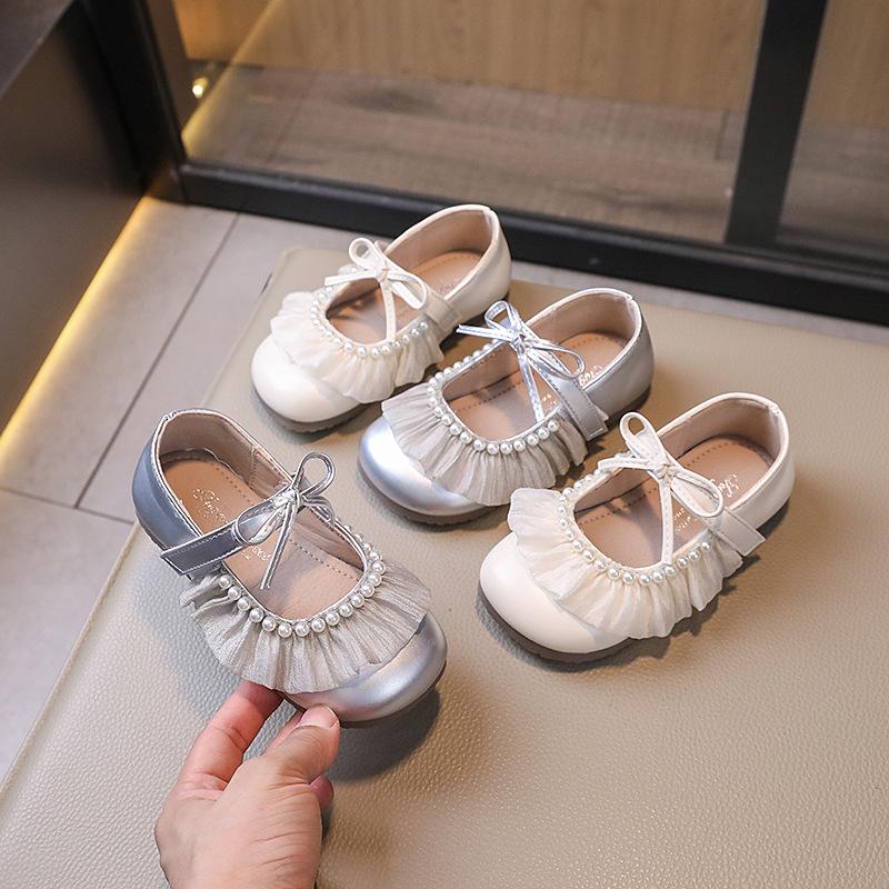 Girls' Soft Sole Leather Shoes - Spring/Autumn 2026 Casual Princess Style