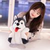 Husky Labrador Toy Dog Animal Stuffed Plush Prone Posture Doll Gifts Children
