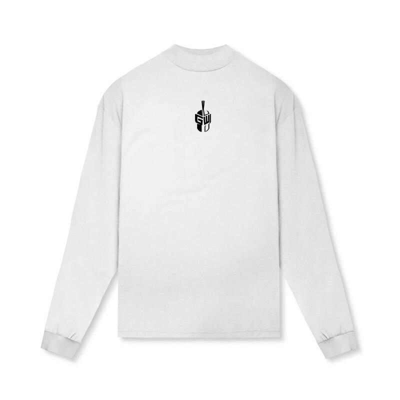 

Осенний новый свободный свитер, мужская модная пуловерная рубашка, спортивный стиль, фитнес-футболка XXL