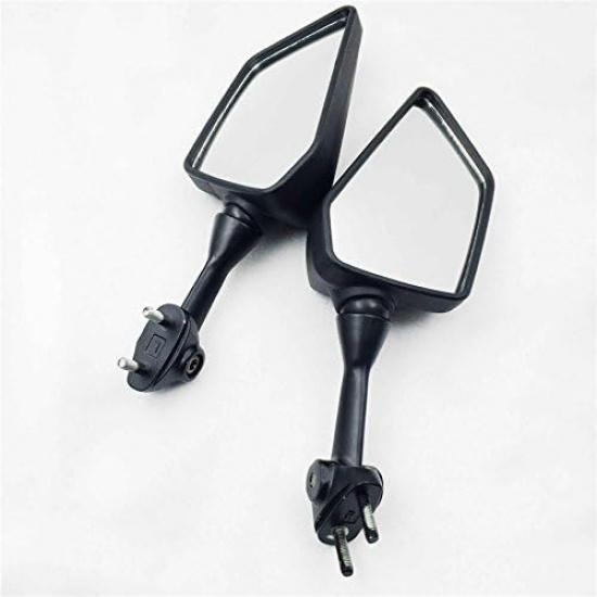 Motorcycle Black Left and Right Rearview Side Mirror For KAWASAKI NINJA 250R EX250 2008-2013