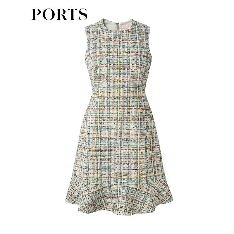 Ports Women's Classic Sleeveless Tweed A-line Dress