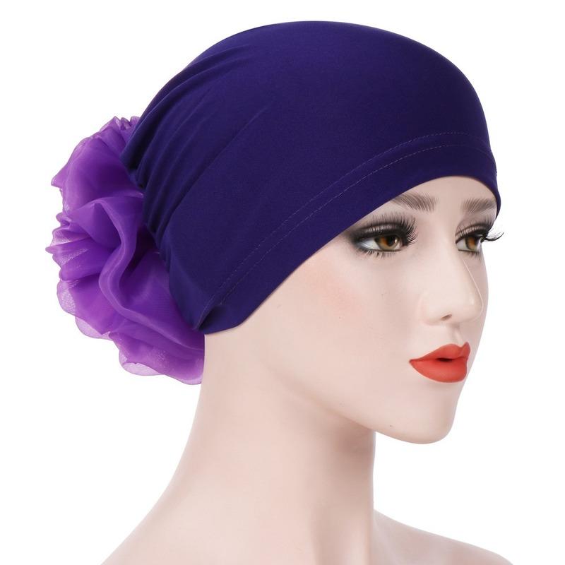 Buy Big Silk Flower Muslim Fashion 