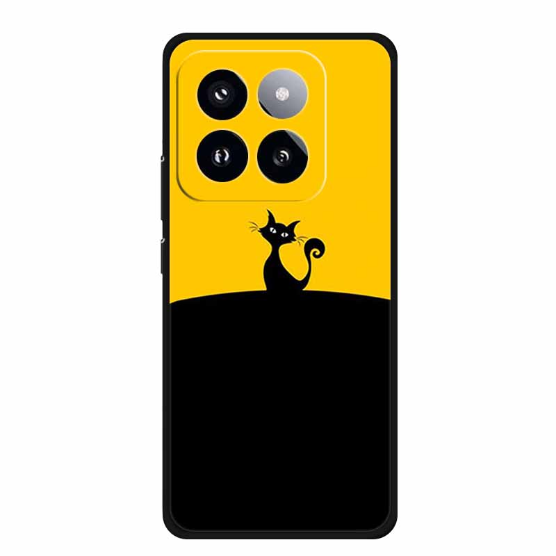 For Xiaomi 14T PRO Case Luxury Soft Silicone TPU Phone Cases Back Cover For Xiaomi14T Bumper Protective Shockproof Love fundas