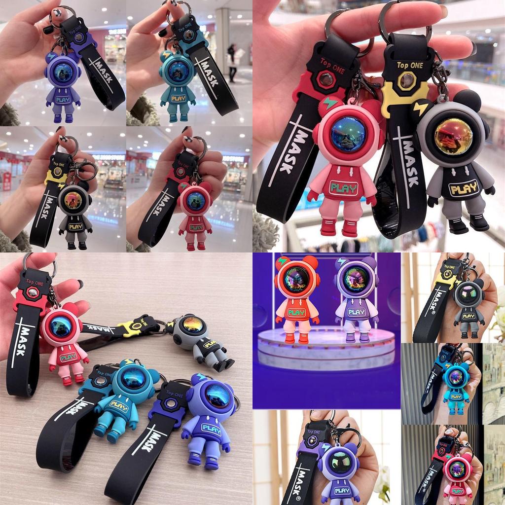High-quality Silicon Astronaut Key Chain Ring