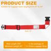 uxcell Cross Luggage Straps with Quick Release Buckle, Name ID Card Attachment, Suitcase Belt Strap for Suitcases, Briefcases, Backpacks, Travel, Red,