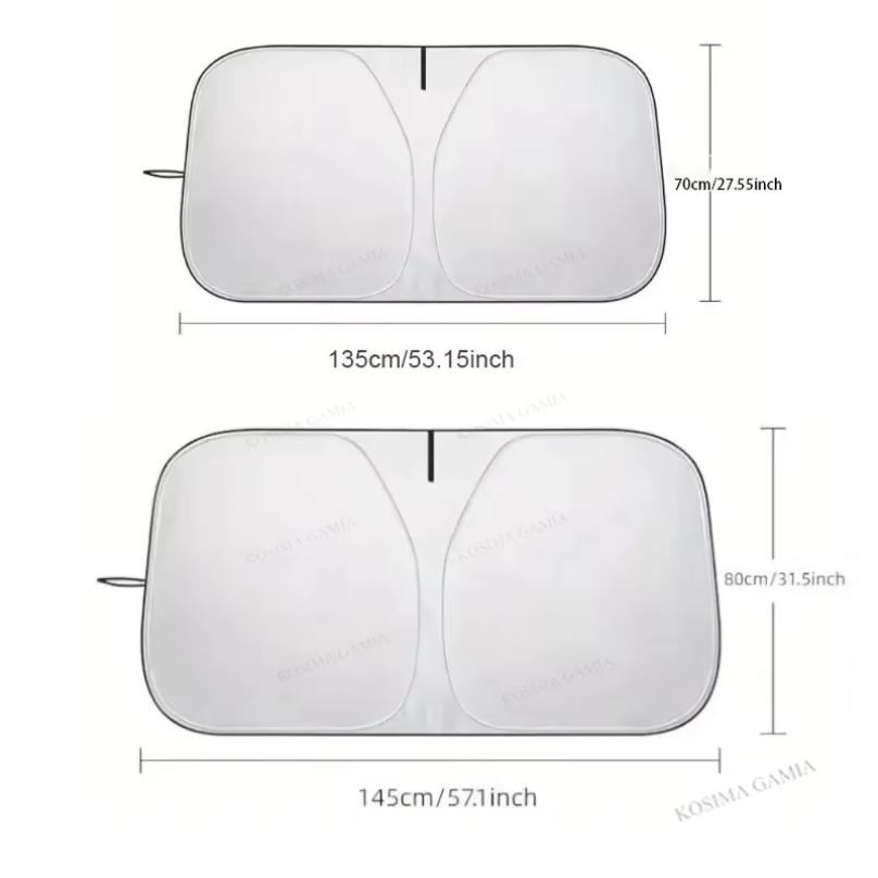 Auto Folding Sun Shade Windshield Visor Cover Car Front Window Sunshade Uv Protection Summer Styling Accessories