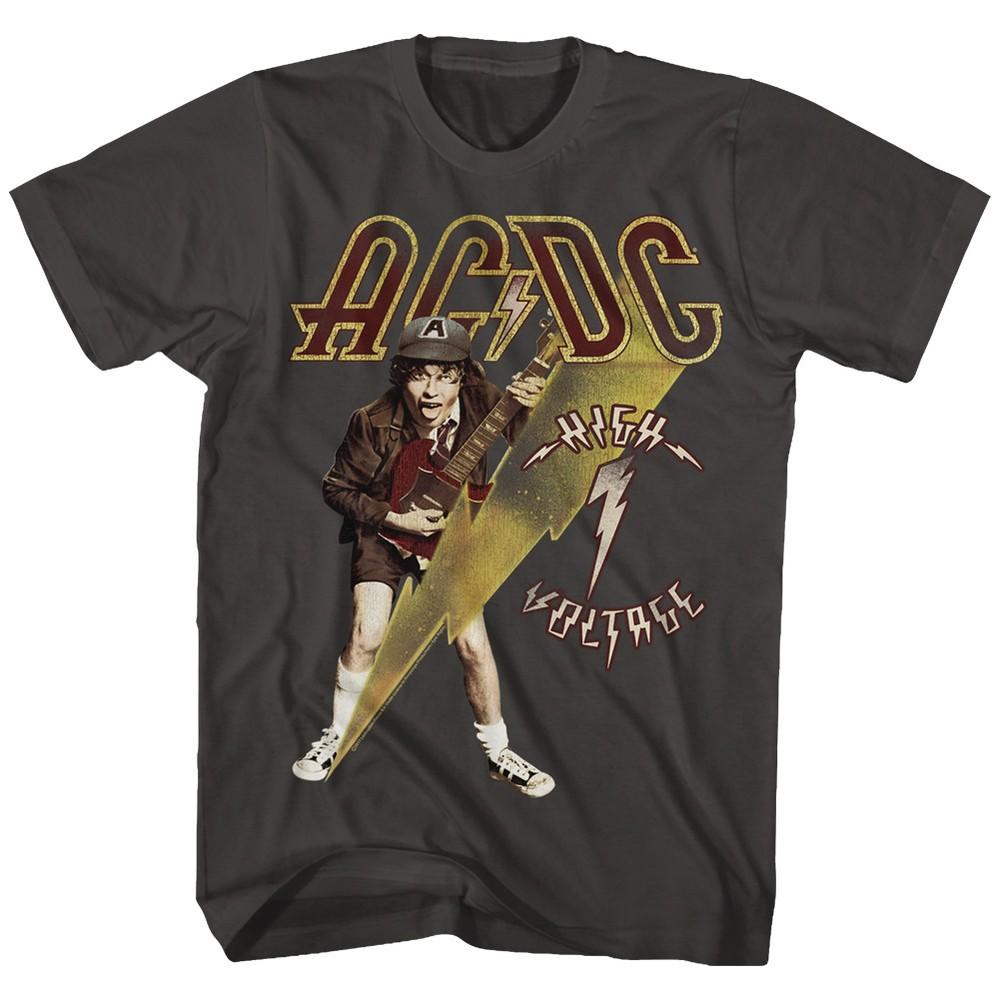 AC/DC T-Shirt High Voltage Color Smoke Tee Unisex T-Shirt XL