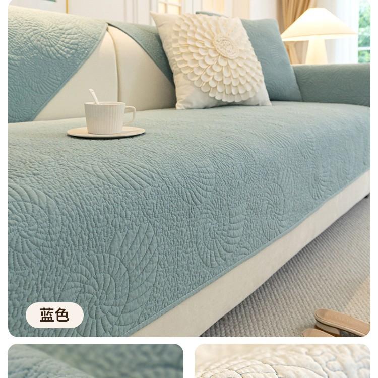 Pure Cotton Sofa Cushion, Cotton Fabric, Universal In All Seasons, Non-Slip Seat Cushion, Light Luxury Sofa Cover, New Cover