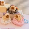 Cute Cute Capybara Pendant Plush Toy Doll Kapibara Doll Couple Bag Keychain Rag Doll