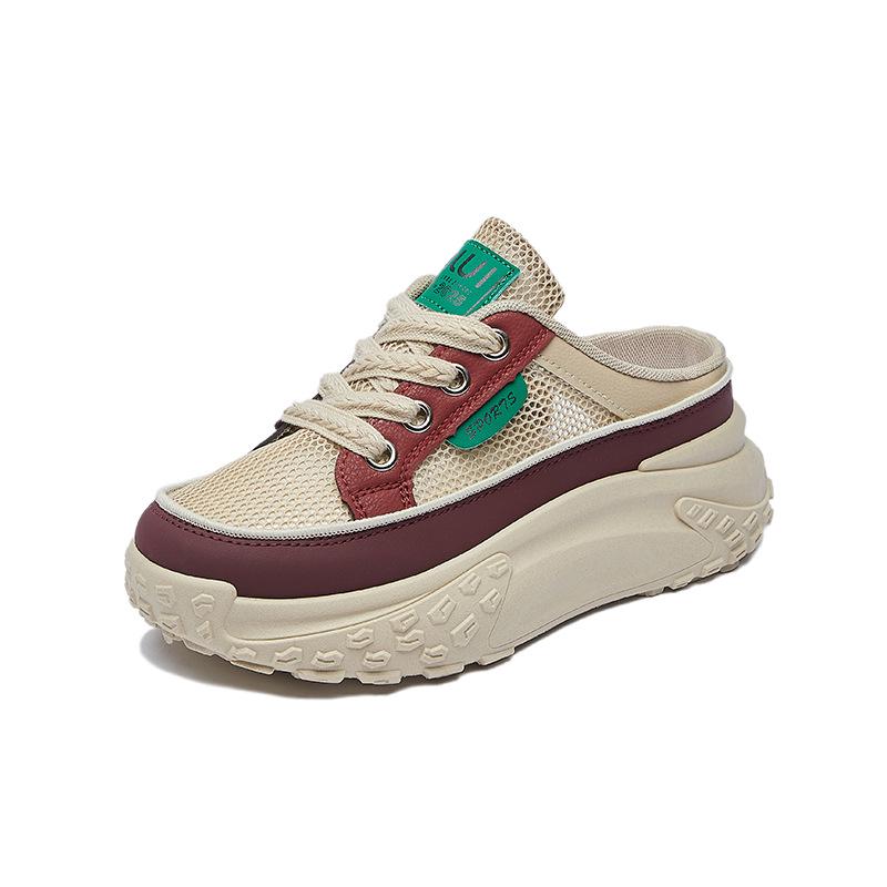 2025 Summer Women's White Canvas Height-Increasing Casual Shoes - Korean Style (HB6808-2)