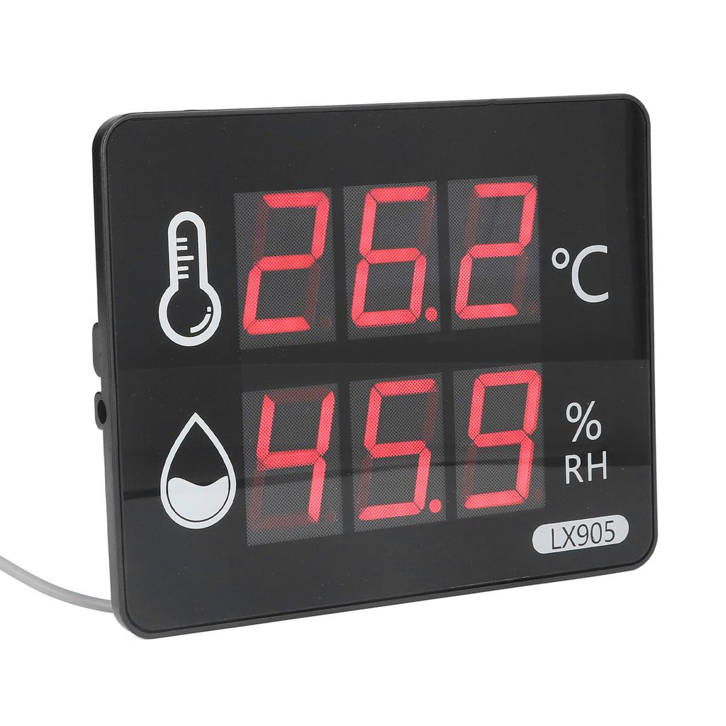 Temperature Humidity Sensor Gauge LED Digital Monitor Indicator Meter LX905‑C  100‑240V