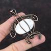 Howlite Copper Pendant Copper Wire Wrapped Jewelry Real Gemstone Pendant Tortoise Pendant Handmade Jewelry Wire Wrapped Pendant Gift For Her