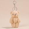 Kawaii Blush Bear Plush Keychain - Teddy Sweetheart Bag Charm