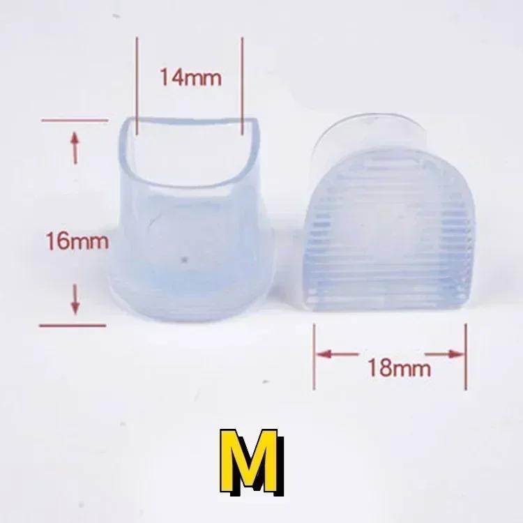 2/20pcs Silicone Heel Protectors Stoppers Latin Stiletto Dancing Covers Antislip High Heeler Bridal Wedding Shoes Accessories