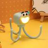 Cartoon Octopus Desk Lamp with Phone Stand Warm Glow Night Light DIY Poseable Decor Unique Funny Gift for Kids Adults