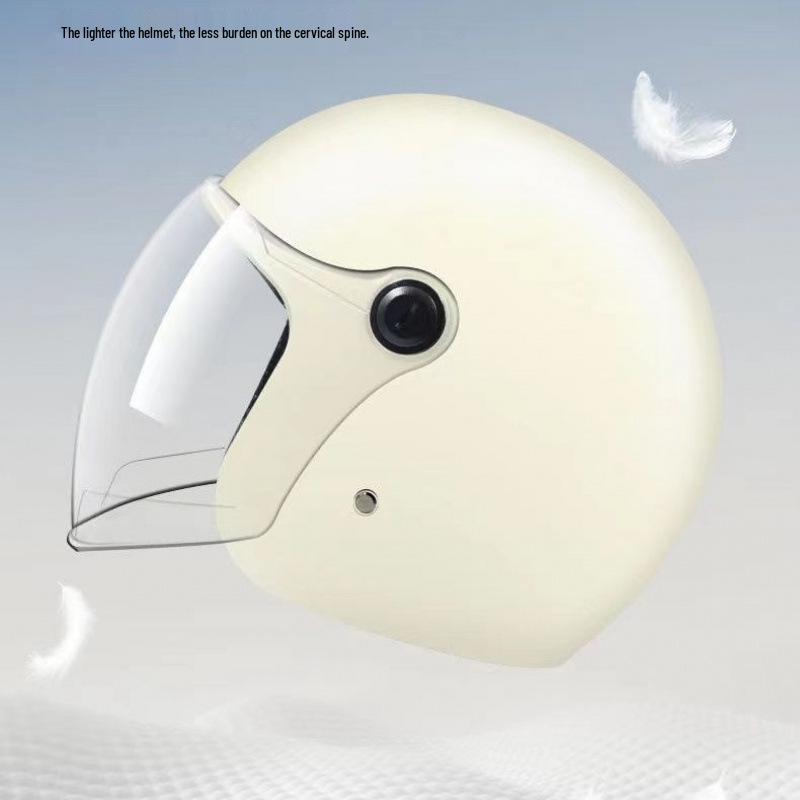 Casco Certificado para Vehículos Eléctricos con Doble Visera para Todas las Estaciones, Calidez Invernal, Adecuado para Hombres y Mujeres