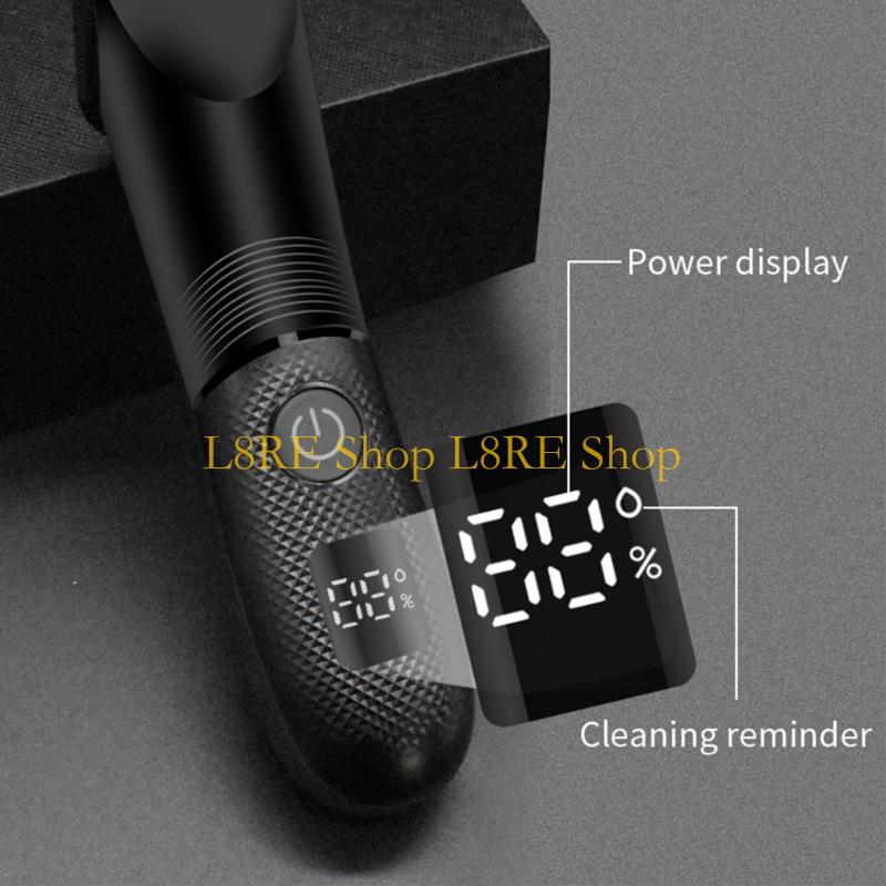L8RE Washable Rechargeable Electric Shaver Beard Shaver Body Trimmer Men Shaving