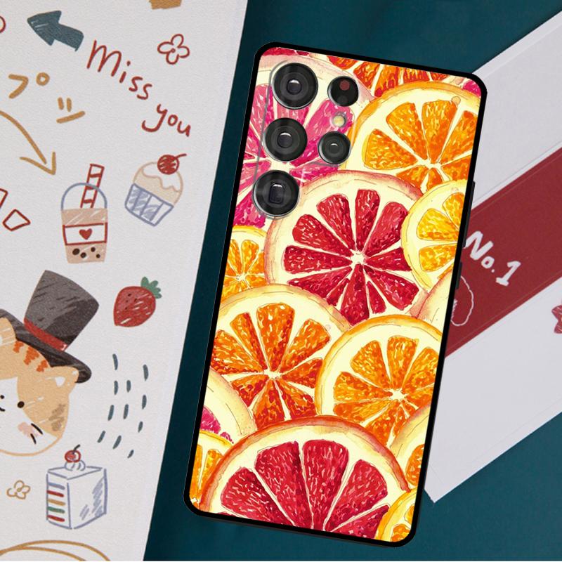 

Чехол Summer Fruit Lemon для Samsung Galaxy S23 S21 S22 Ultra Plus S20 FE Note 20 Note 10 S8 S9 S10 Plus Galaxy S23