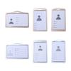 Identity Case Accessories Metal Clip Name Cover Name Tag Holder Card Holder Vertical Card Cover