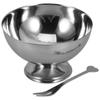 Stainless Steel Dessert Cup Cream Displaying Bowl Salad Bowls Fruit Storage Decorate Holder Office Child Candy Multipurpose