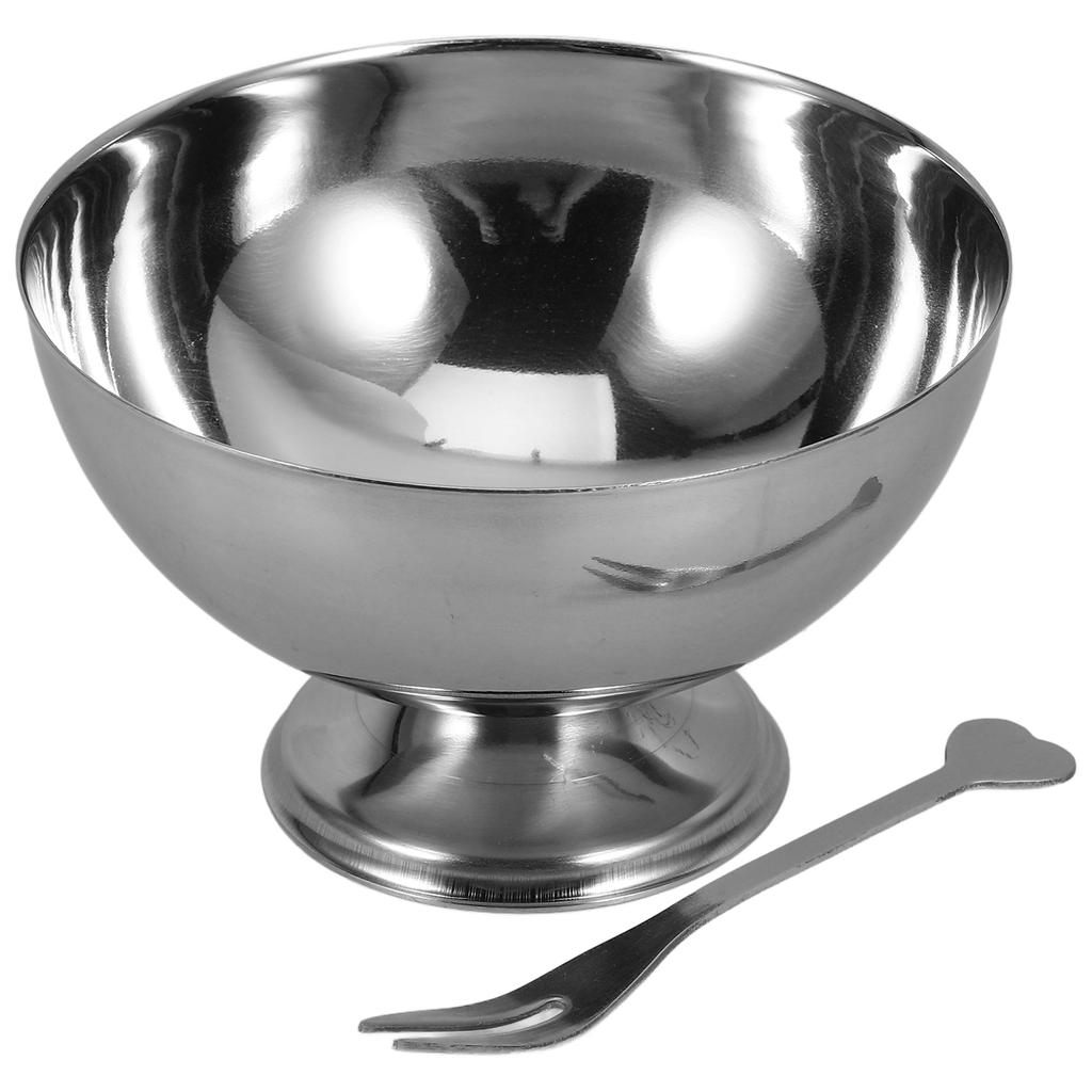 Stainless Steel Dessert Cup Cream Displaying Bowl Salad Bowls Fruit Storage Decorate Holder Office Child Candy Multipurpose