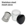 Compact Jewelry Cleaning Jar With Metal Sieve For Beads Earrings Gemstones Safe Glass Container Metal Sieve for Beads