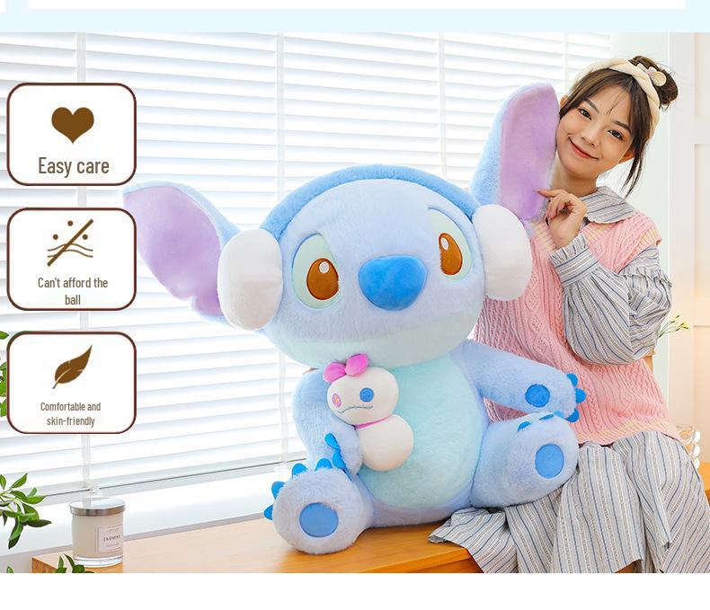 Muñeca de Almohada de Peluche de Punto de Niña de Dibujos Animados Regalo de Cumpleaños