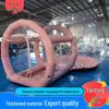 Translucent Candy Color Inflatable Bubble House Outdoor Camping Tent Globe-Shaped Starry Sky Tent Net Red Homestay