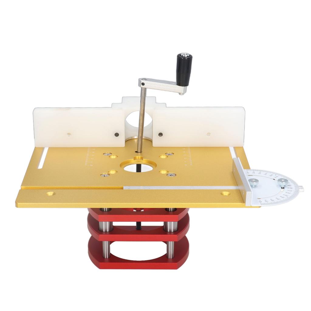 Router Lift with Top Plate Router Lifting Base Woodworking Slotting Trimming Chamfering Table Top