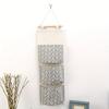 3-layer Hanging Storage Rack for Easy Installation, Multifunctional - Geometric Pattern, Moisture-proof Door Bag