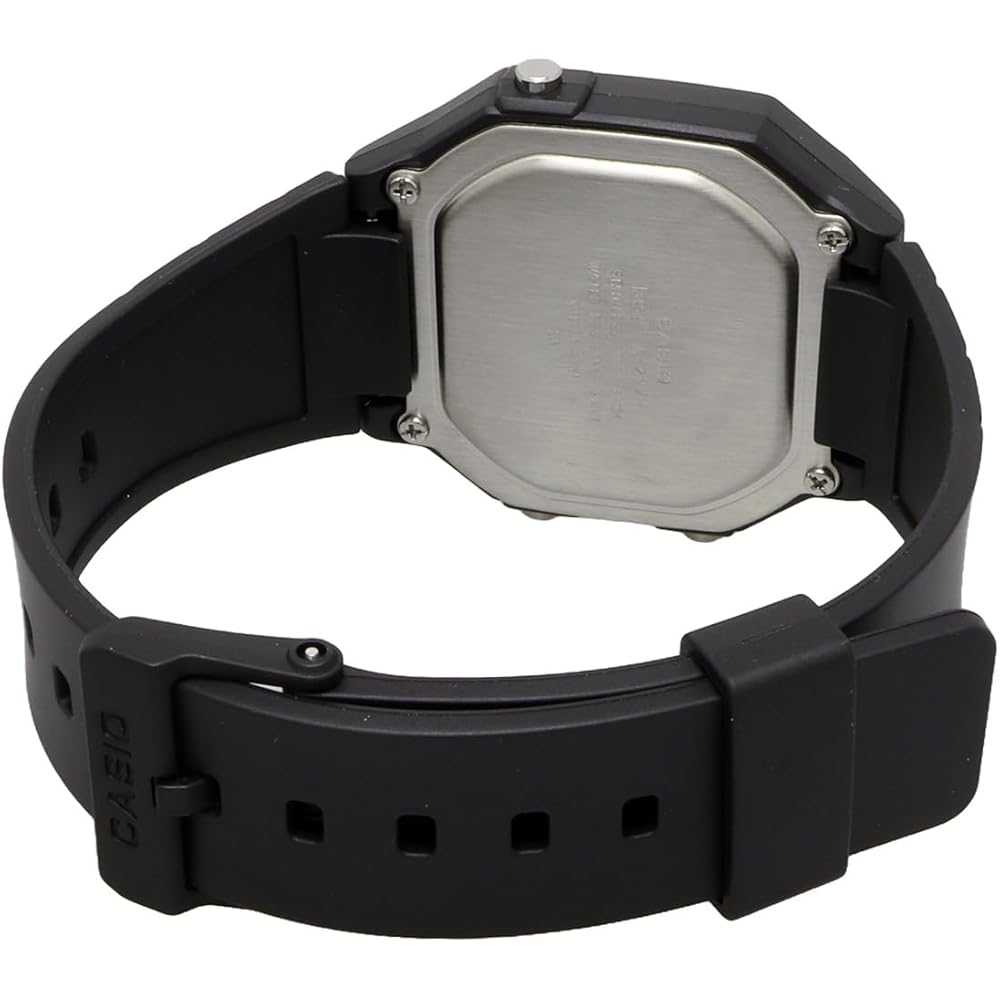 Casio Standard Digital Men's Watch W-217H-1AV Black Water Resistant Lightweight Design