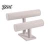 Decorative Jewelry Rack Double-Tier Bracelet Stand Watch Display Horizontal Desktop