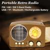 5W AM FM SW+bluetooth Speaker USB TF MP3 Music Player Radio Portable MIni Retro Radio Handheld Receiver