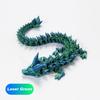 5Pcs 3D Printed Dragon 12In, 3D Printed Flexible Articulated Crystal Dragon