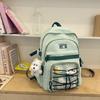 School bag 2025 new niche design fashion versatile backpack large capacity leisure sports style school bag travel shoulder bag