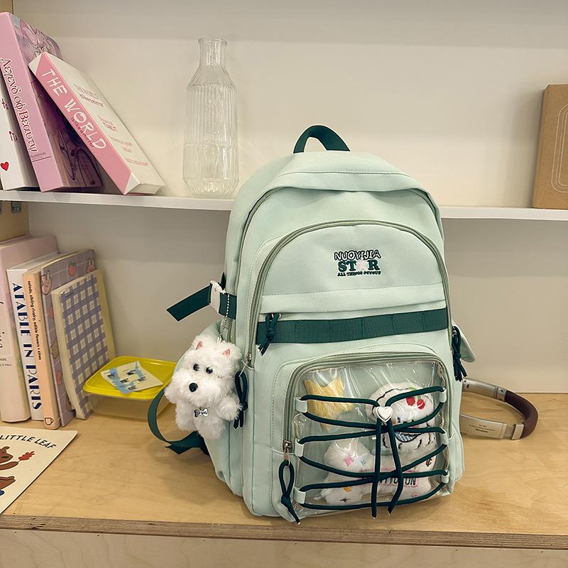 School bag 2025 new niche design fashion versatile backpack large capacity leisure sports style school bag travel shoulder bag
