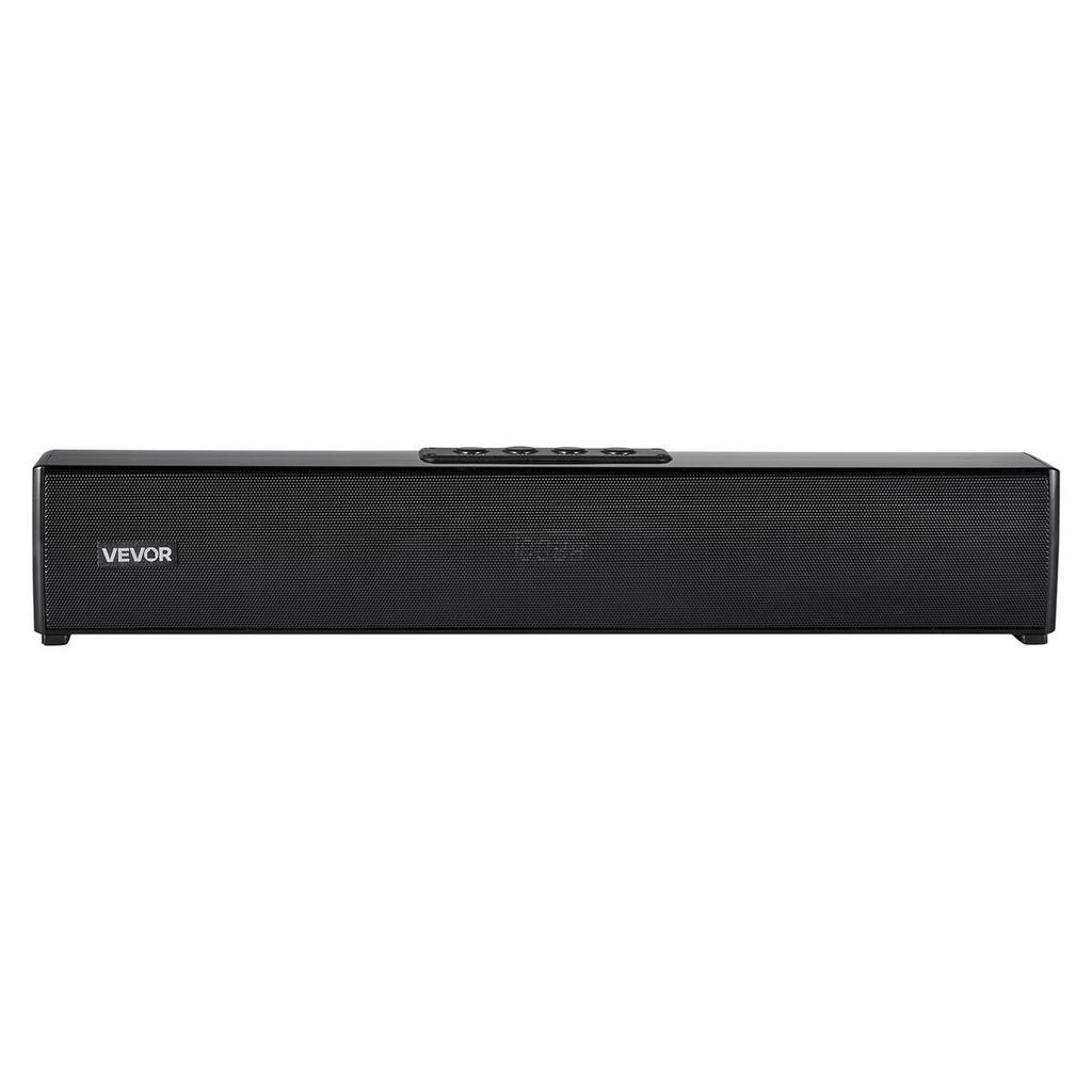 Sound Bar for Smart TV, 2.0 Channel, 450 mm Compact Soundbar TV Speakers for Projector, Bluetooth AUX Connection, Remote Control, Easy Setup, 80W