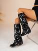 Fashion Women's long boots, new autumn and winter styles from Europe and America, wide-leg versatile pants boots, pointed long boots