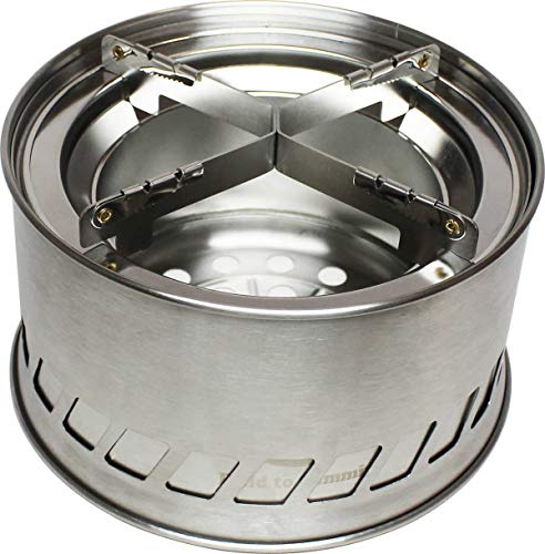 Field to Summit Flame Stove 20 OFBF20, ein großer Holzofen, Campingkocher, Feuerstelle, leicht, kompakt, tragbar, mit Sekundärverbrennung, Sub-Bur