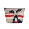 Women Dog Print Cosmetic Bag Toiletries Organize Travel Storage Case 6734 KTB