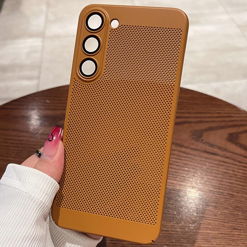 Compatible with Samsung S24, S21, S22 Plus, S22 Ultra Hard Case - Solid Color for Enhanced Heat Dissipation