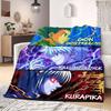 Hunter×Hunter Global 2D Print Flannel Blanket, Anime Character Print for Sofa, Cozy Travel Picnic Throw Rug_LIAN
