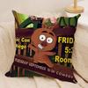 Cartoon BBrickleberrys Cushion Cover Soft Plush Fabric DoubleSided Printed Sofa Cushion Cover for All Seasons Home Decor Gift