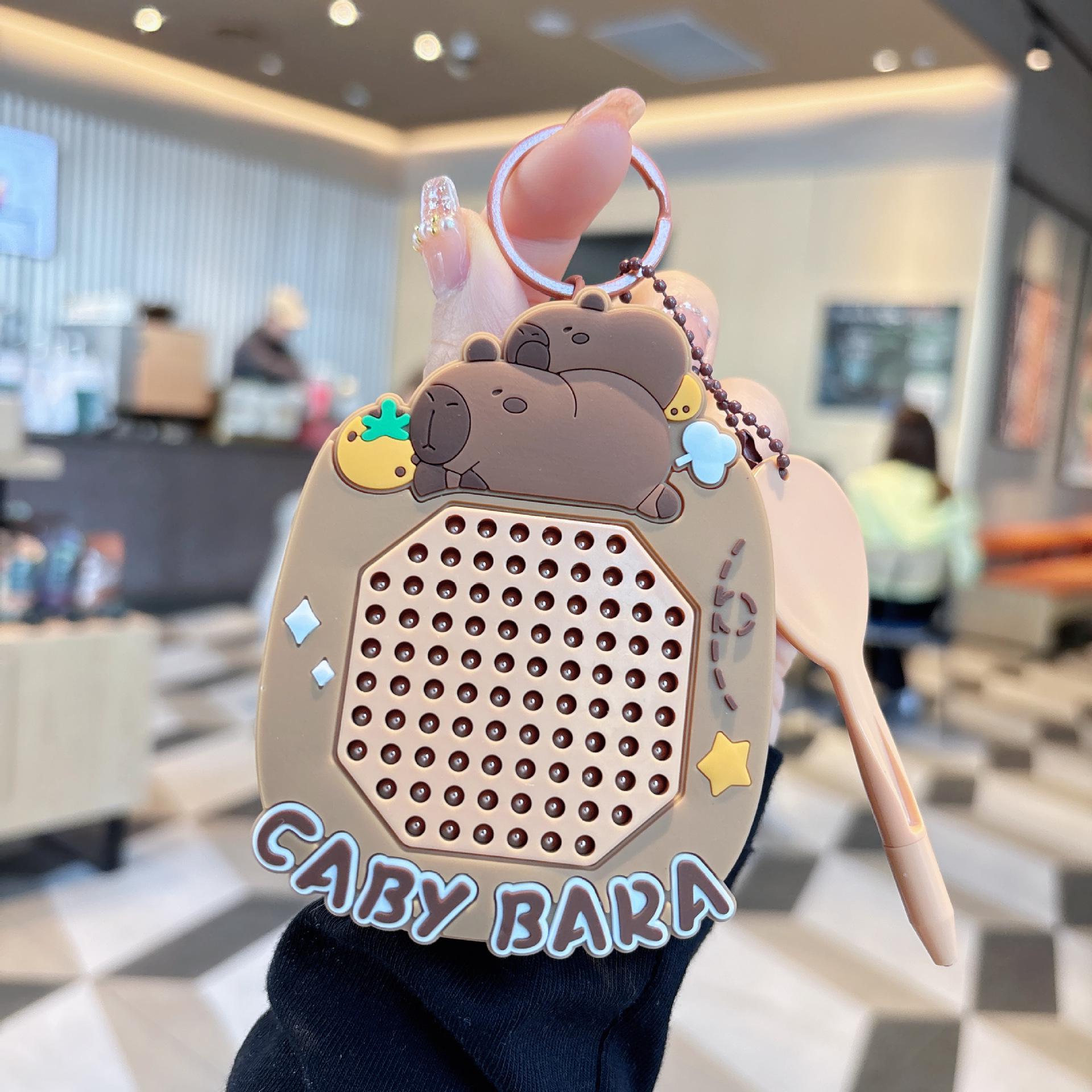 

Cute Panda Magnetic Drawing Board Keychain: Mini Puzzle & Decompression Pendant