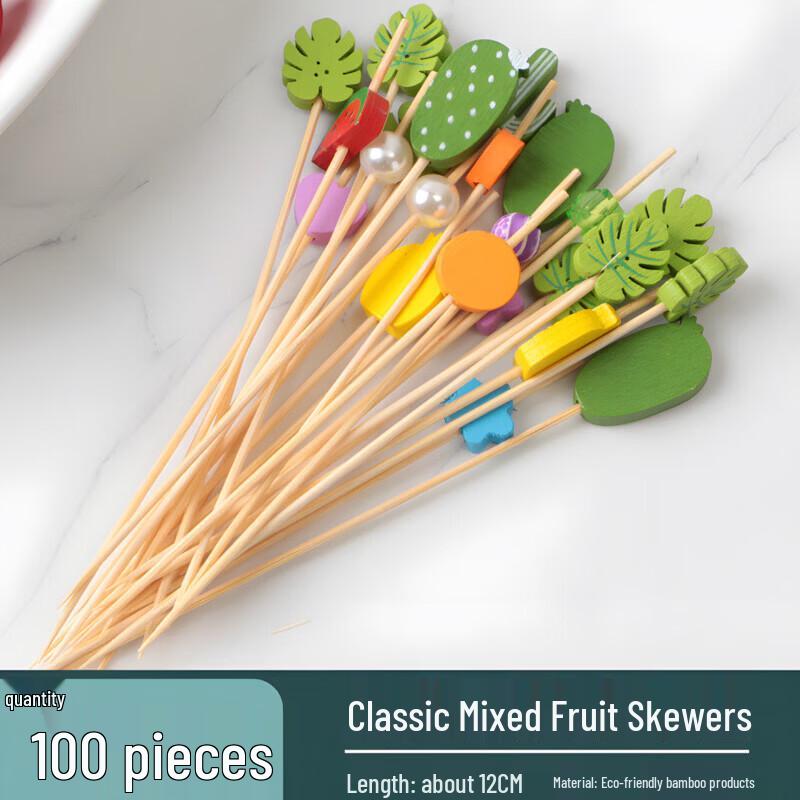 Disposable Bamboo Fruit Skewers and Cocktail Picks