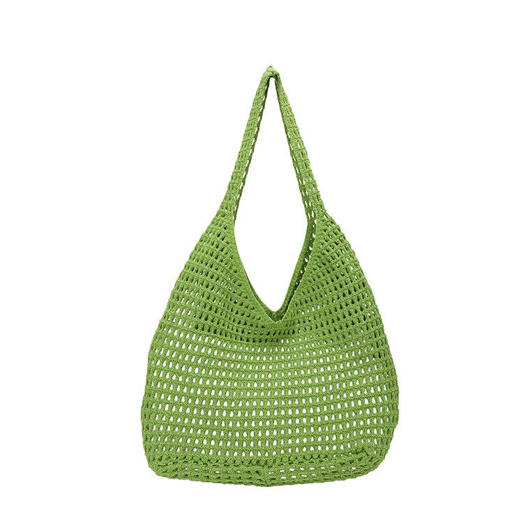 New Knitted Bag Woven Bag Shoulder Bag Casual Women's Bag Seaside Vacation Bohemian Bag